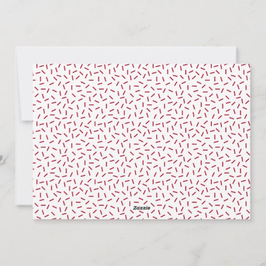 Red | Kerst Bakken Geesten Bright Foto Feestdagenkaart (Achterkant)