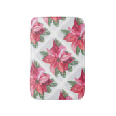 Red kerst Poinsettia Badmat (Voorkant Verticaal)