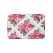 Red kerst Poinsettia Badmat (Voorkant)