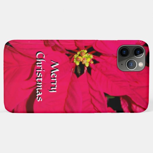 Red kerst Poinsettia Case-Mate iPhone Case (Achterkant (horizontaal))