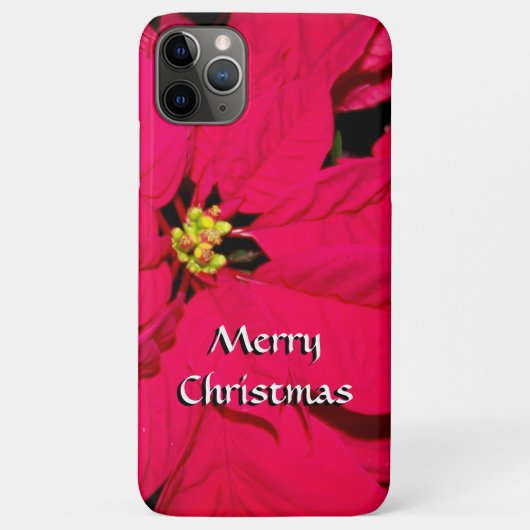 Red kerst Poinsettia Case-Mate iPhone Case (Achterkant)