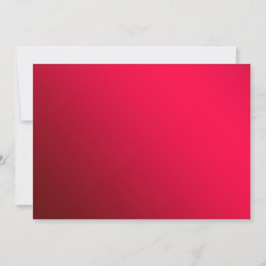 Red kerstboomfeestdag kaart (Achterkant)