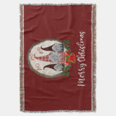 Red Kerstgnomen Trendy Elves Deken (Voorkant Verticaal)