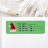 Red Kerstkerstkerstkerstkerstkerstkersthat Etiket (Insitu)