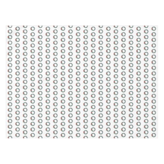 Red Kerstmis Blauwe Ginger Jar Jars Tafelkleed (Voorkant (Horizontaal))