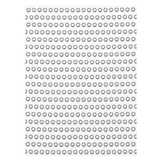 Red Kerstmis Blauwe Ginger Jar Jars Tafelkleed (Voorkant)