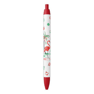 Red Kerstmis Flamingo Baubles pen