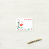 Red Kerstmis Flamingo Baubles Tekst horizontaal Post-it® Notes (Op bureau)