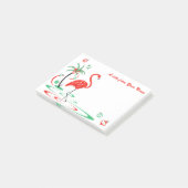 Red Kerstmis Flamingo Baubles Tekst horizontaal Post-it® Notes (Schuin)