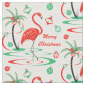 Red Kerstmis Flamingo Merry kerst klein Stof (Close Up)