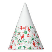 Red Kerstmis Flamingo Multi-party pet Feesthoedjes (Rechts)