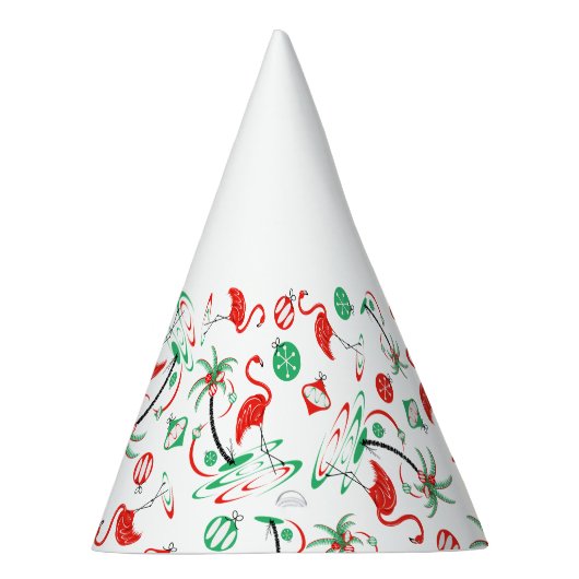 Red Kerstmis Flamingo Multi-party pet Feesthoedjes (Rechts)