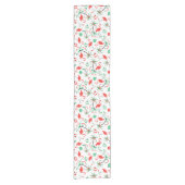Red Kerstmis Flamingo Multi-table runner Korte Tafelloper (Voorkant)