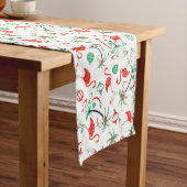 Red Kerstmis Flamingo Multi-table runner Korte Tafelloper (Voorbeeld)