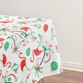 Red Kerstmis Flamingo Multi tablecloth Tafelkleed (Voorbeeld)