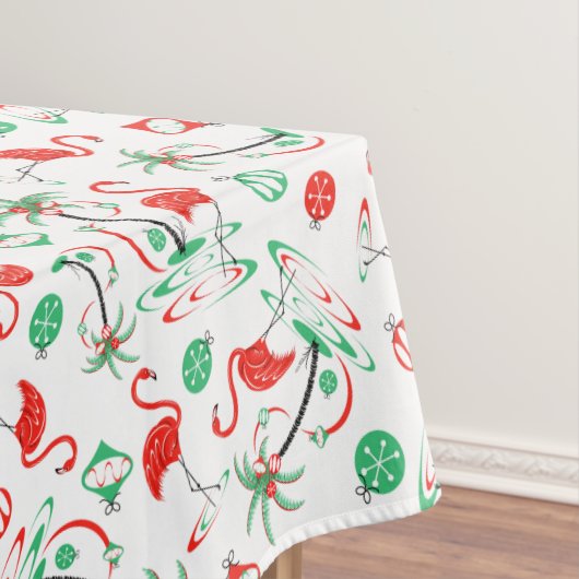 Red Kerstmis Flamingo Multi tablecloth Tafelkleed (Voorbeeld)