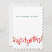 Red Kerstmis-fotofeestkaart Feestdagenkaart (Achterkant)