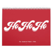 Red Kerstmis Ho Ho-agenda Kalender (Hoes)