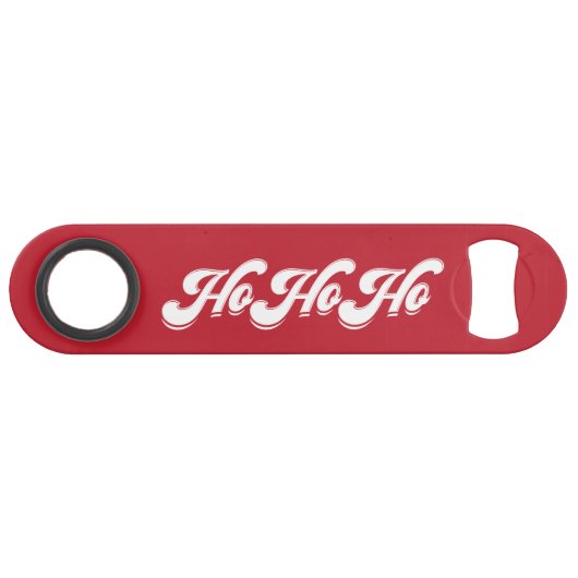 Red Kerstmis Ho Ho Speed Bottle Opener Speed Flessenopener (Voorkant (Horizontaal))