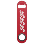 Red Kerstmis Ho Ho Speed Bottle Opener Speed Flessenopener (Voorkant)