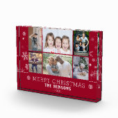 Red Kerstmis Snowflake Family 6 Foto Collage (Rechts)