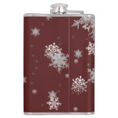 Red Kerstsierents Holiday Flask Heupfles (Achterkant)