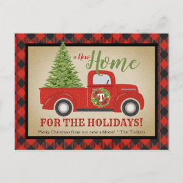  Red Kersttruck Buffalo Pset Moving Briefkaart