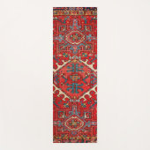 Red Kilim tapijt Rug Geometric Patterned Fitness Yogamat (Voorkant)