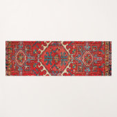 Red Kilim tapijt Rug Geometric Patterned Fitness Yogamat (Voorkant (horizontaal))
