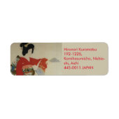 Red Kimono Etiket (Voorkant)