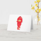Red Kimono Kaart (Gele Bloem)