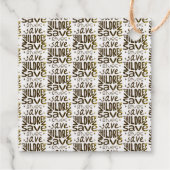 Red kinderen, red levens bedankjes labels (Achterkant)