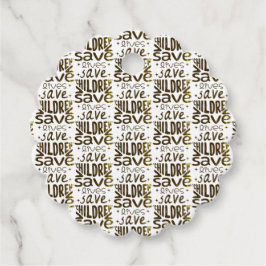 Red kinderen, red levens bedankjes labels