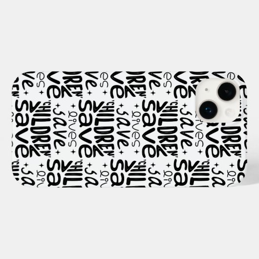 Red kinderen, red levens Case-Mate iPhone case (Achterkant (horizontaal))