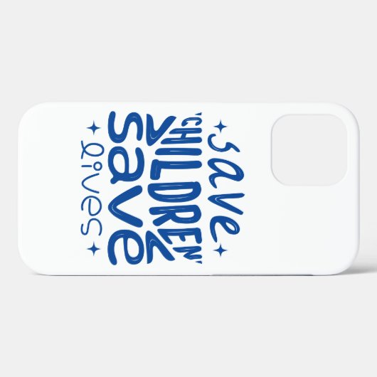 Red kinderen, red levens Case-Mate iPhone case (Achterkant (horizontaal))