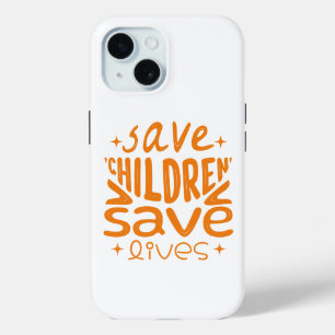 Red kinderen, red levens iPhone 15 case