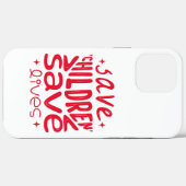 Red kinderen, red levens Case-Mate iPhone case (Achterkant (horizontaal))