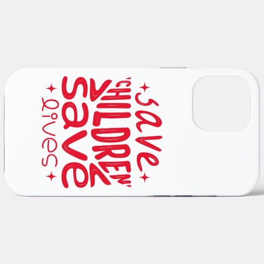 Red kinderen, red levens Case-Mate iPhone case (Achterkant (horizontaal))