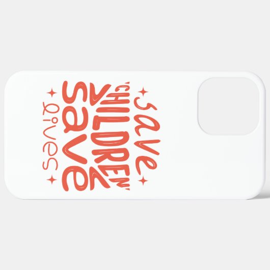 Red kinderen, red levens Case-Mate iPhone case (Achterkant / Rechts)