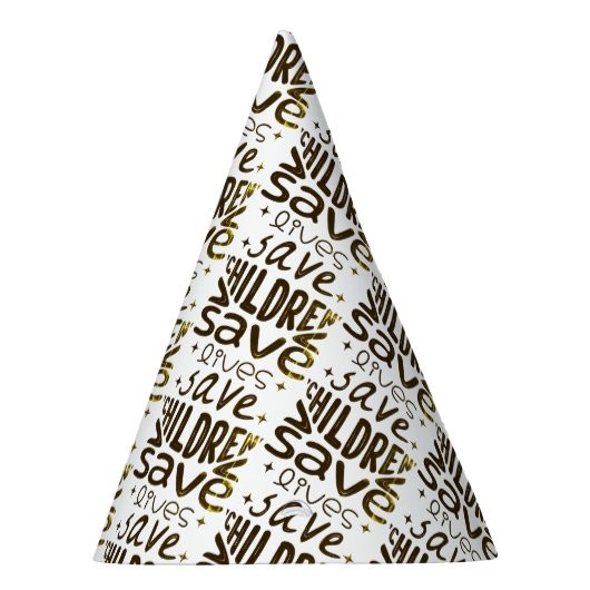 Red kinderen, red levens feesthoedjes (Rechts)