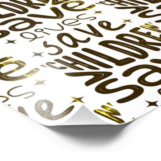 Red kinderen, red levens foto afdruk (Hoek)