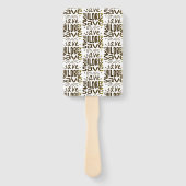 Red kinderen, red levens handwaaier (Achterkant)