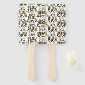 Red kinderen, red levens handwaaier (Voorkant en achterkant)