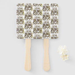 Red kinderen, red levens handwaaier