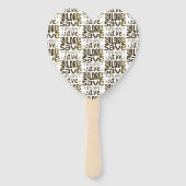 Red kinderen, red levens handwaaier (Voorkant)