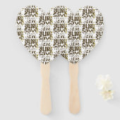 Red kinderen, red levens handwaaier (Voorkant en achterkant)