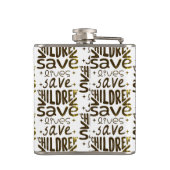 Red kinderen, red levens heupfles (Achterkant)