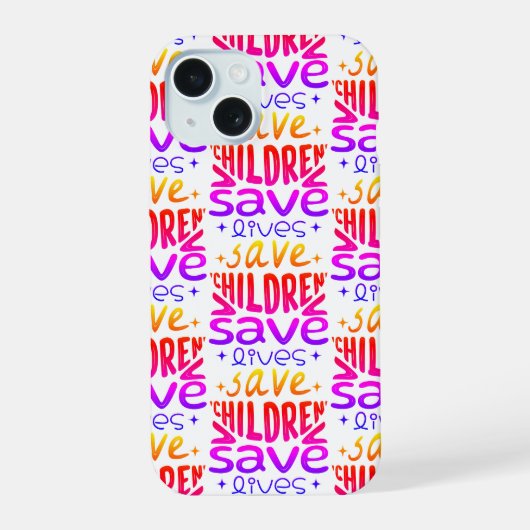 Red Kinderen, Red Levens iPhone 15 Case (Achterkant)