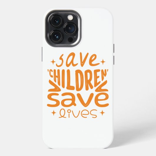 Red Kinderen, Red Levens iPhone Hoesje (Achterkant)