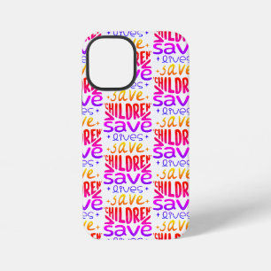 Red kinderen, red levens iPhone 12 mini hoesje